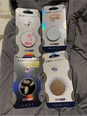 PopSocket PopGrip Phone Grips - Assorted Colors (4-Pack)